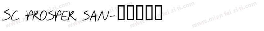Sc prosper san字体转换